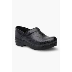 NEW DANSKO women's professional tooled leather clogs in black